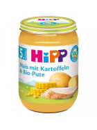 Bio Hipp Menü Mais mit Kartoffeln und Pute ab dem 4.Monat 190g