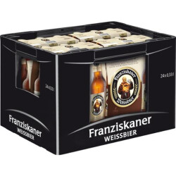Franziskaner Weissbier Hell 4er 6er 0,33l Kiste