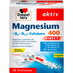 Doppel Herz Magnesium+B6+B12 Direct 20Portionen 24g
