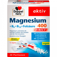 Doppel Herz Magnesium+B6+B12 Direct 20Portionen 24g
