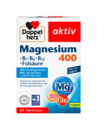 Doppel Herz Magnesium 400+B1+B6+B12+Folsäure 30Tabletten 38,1g