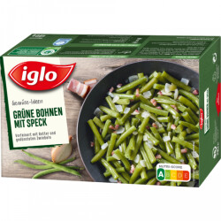 Iglo Gemüse Ideen Grüne Bohnen mit Speck 480g