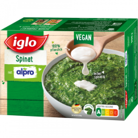 Iglo Spinat mit Alpro Soya 550g