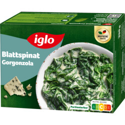 Iglo Blattspinat mit Gorgonzola 390g