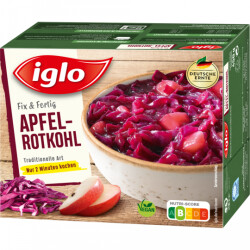 Iglo Apfel-Rotkohl portionierbar vegan 450g