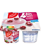 Gut & Günstig Fruchtjoghurt Kirsch 3,8% 4x150g