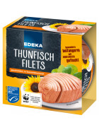 EDEKA Thunfischfilets in Sonnenblumenöl 185g