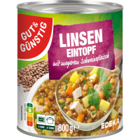Gut & Günstig Linseneintopf mit magerem...