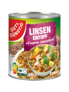 Gut & Günstig Linseneintopf mit magerem Schweinefleisch 800g