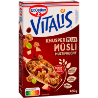 Dr.Oetker Vitalis Knusper + Multi Frucht 450g