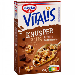 Dr.Oetker Vitalis Knusper Plus Double Chocolate 450g