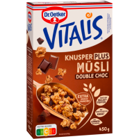 Dr.Oetker Vitalis Knusper Plus Double Chocolate 450g