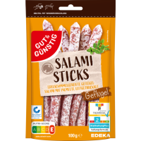 Gut & Günstig Salami Sticks Geflügel 100g