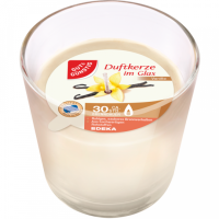 Gut & Günstig Duftkerze im Glas Vanille