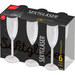 Gut & Günstig Sektgläser 6er