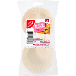 Gut & Günstig Muffinförmchen weiß 200er