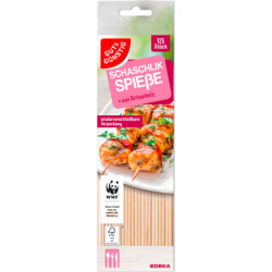 Gut & Günstig Schaschlikspieße 20cm 125er