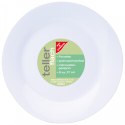 Gut & Günstig Teller flach Porzellan 27cm