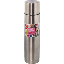 Gut & Günstig Isolierflasche Edelstahl 1l