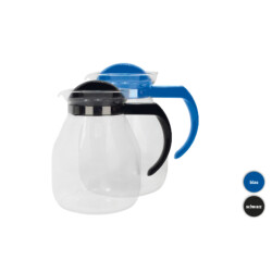 Gut & Günstig Glaskanne schwarz-blau 1,2l
