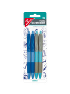 Gut & Günstig Kugelschreiber 4er