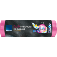 EDEKA Duft-Müllbeutel mit Zugband pink 35l 12ST
