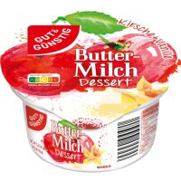 Gut & Günstig Buttermilch Dessert Kirsch Vanille...