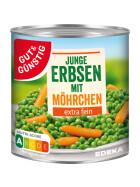 Gut & Günstig junge Erbsen+Möhrchen extra fein 800g