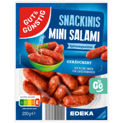 Gut & Günstig Snackinis Mini-Salami 250g