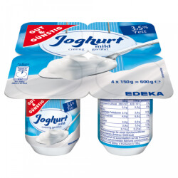 Gut &amp; G&uuml;nstig Naturjoghurt 3,5% ger&uuml;hrt 4er...