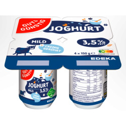 Gut & Günstig Naturjoghurt 3,5% gerührt 4er...
