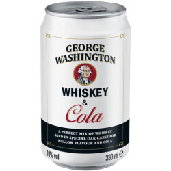 George Washington Whisky  & Cola 10% 0,33l