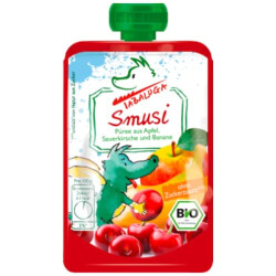Bio Tabaluga Smusi Apfel-Sauerkirsche-Banane 100g