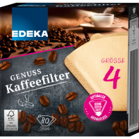 EDEKA Kaffeefilter naturbraun Gr.4 80ST