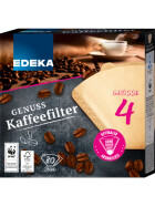 EDEKA Kaffeefilter naturbraun Gr.4 80ST