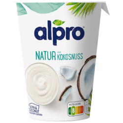 Alpro Soja-Joghurtalternative Natur mit Kokosnuss 500g