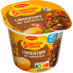 Maggi 5 Minuten Terrine Linsentopf Kartoffeln 49g