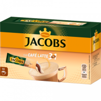 Jacobs 3in1 Kaffe Instant Getr&auml;nk Cafe Latte 10ST 125g
