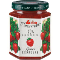Darbo Naturrein Fruchtreich Konfitüre Erdbeere 200g