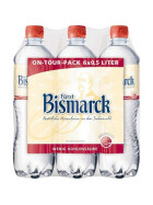 Fürst Bismarck Mineralwasser wenig Köhlensäure 6x0,5l
