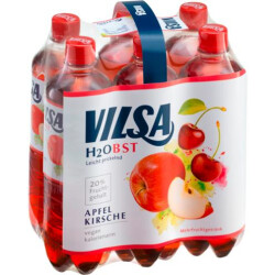Vilsa H2Obst Apfel Kirsch 6x0,75l Tr&auml;ger