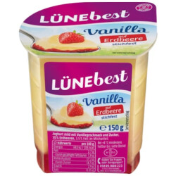Lünebest Vanille auf Frucht Erdbeer 3,5% 150g