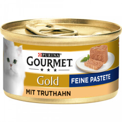 Gourmet Gold Feine Pastete mit Truthahn Katzennassnahrung...