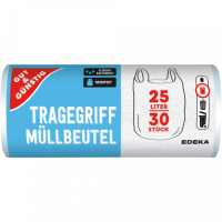 Gut &amp; G&uuml;nstig Tragegriff-M&uuml;llbeutel 25l 30ST
