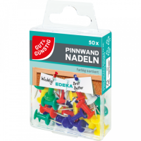 Gut & Günstig Pinnwandnadeln farbig 50ST