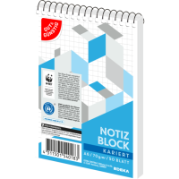 Gut &amp; G&uuml;nstig Notizblock kariert A6 50BL