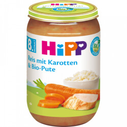 Bio Hipp Menü Reis mit Karotten und Pute ab 8.Monat...
