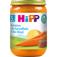 Bio Hipp Menüs Karotten mit Kartoffeln und Rind nach...