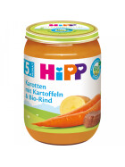 Bio Hipp Menüs Karotten mit Kartoffeln und Rind nach dem 4.Monat 190g