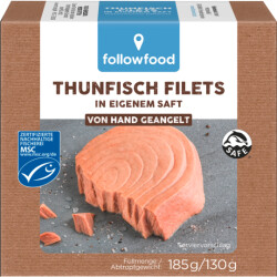 Followfish Thunfisch Filets Natur 185 g